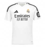 Camisa de Futebol Real Madrid Kylian Mbappe #9 Equipamento Principal 2024-25 Manga Curta